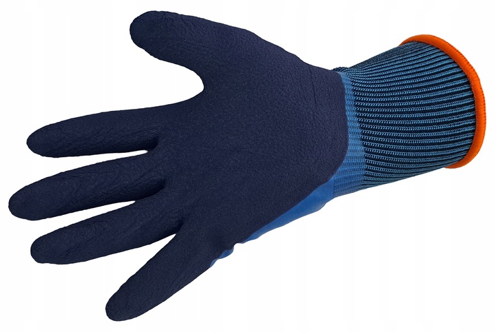 12 PAR Rękawice Robocze Wodoodporne Ochronne BHP Latex Arhem Water Foam 9-L