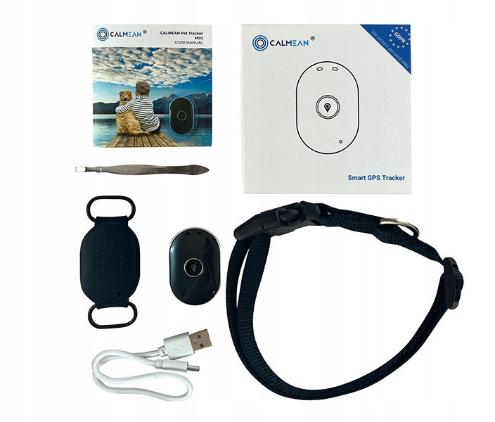 Lokalizator GPS dla psa CALMEAN + obroża L/XL