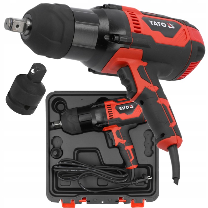 YATO ELEKTRYCZNY KLUCZ UDAROWY 3/4" 1200W/2000NM + ADAPTER WALIZKA YT-82025