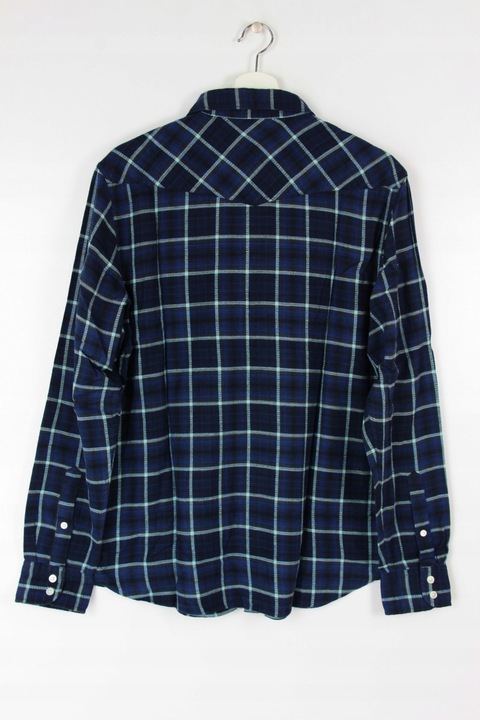 LEE 101 WESTERNER KOSZULA KRATA NAVY _ M