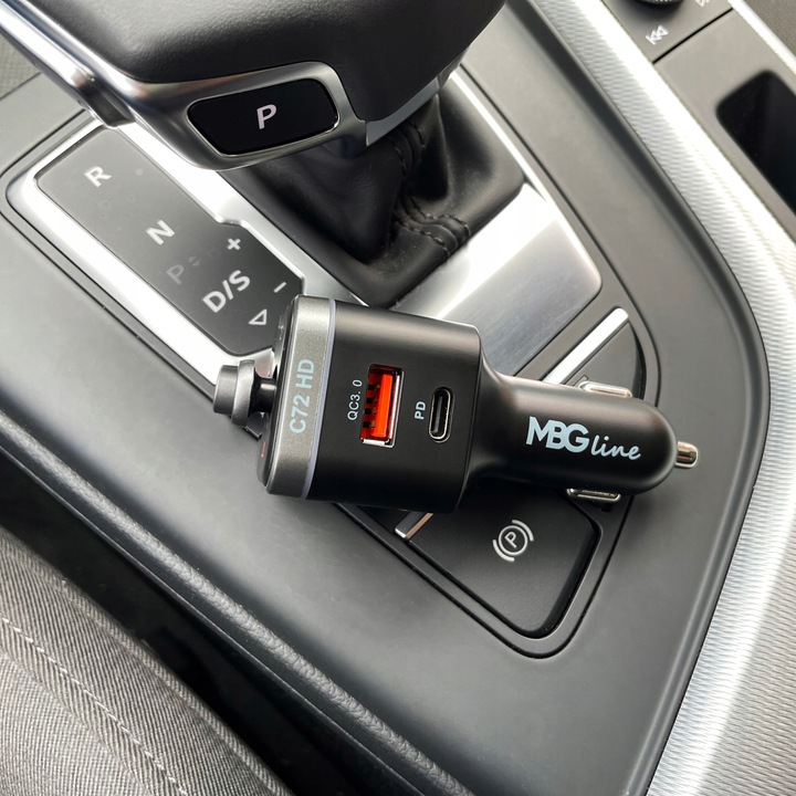 Transmiter FM Bluetooth 5.0 ładowarka QC 4.0 PD20W