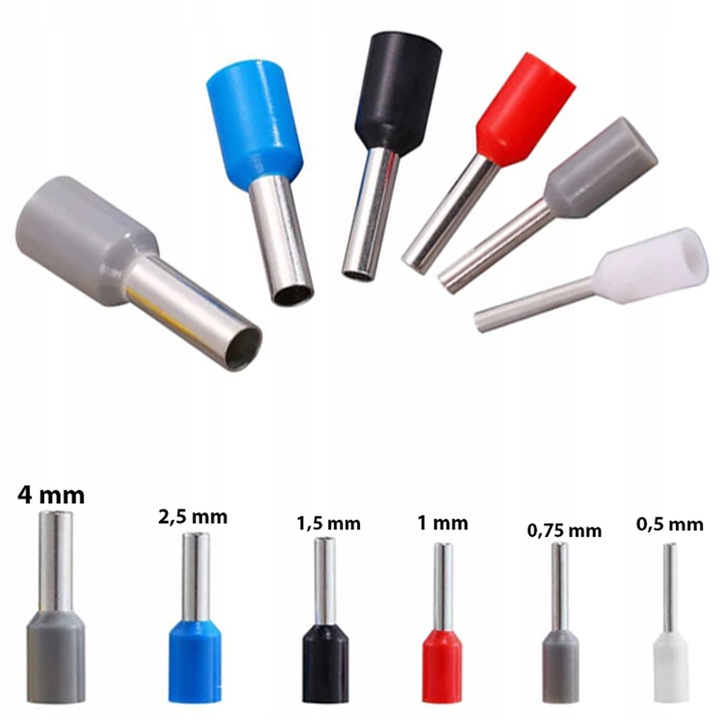 ZACISKARKA KONEKTORÓW KOŃCÓWEK 0,25-10 ŚCIĄGACZ IZOLACJI + 600 szt. TULEJEK