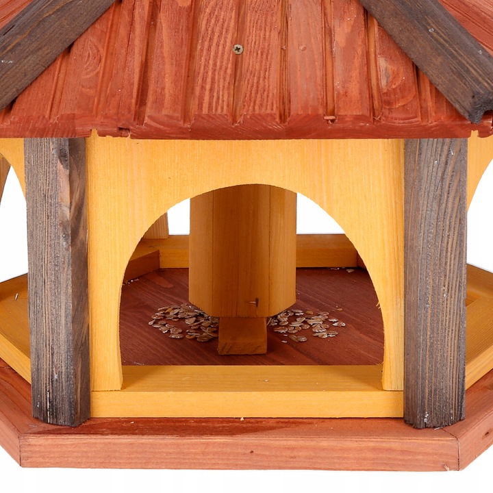 Karmniki dla ptaków do ogrodu tik antracyt KW50