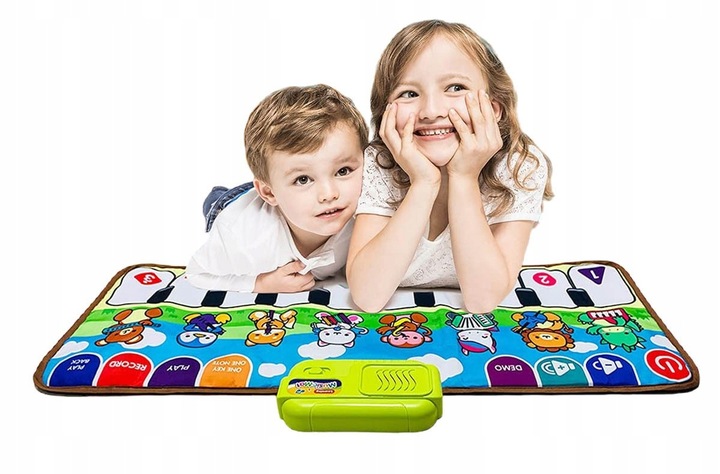 MATA MUZYCZNA DO TAŃCZENIA DLA DZIECI INTERAKTYWNA PIANINKO NAGRYWANIE GRA