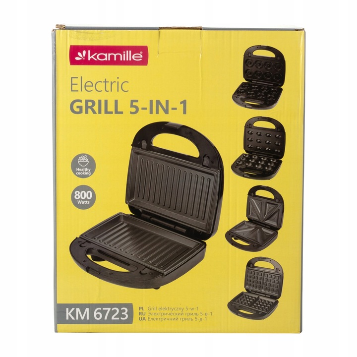 OPIEKACZ 5w1 FORMA do ORZESZKÓW PĄCZKÓW GOFROWNICA GRILL TOST KANAPEK