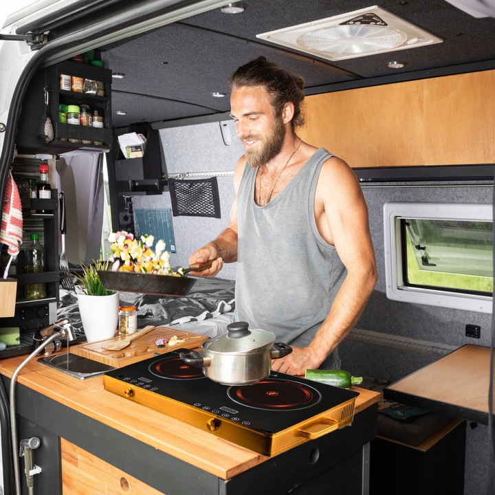 KUCHENKA PŁYTA GRZEWCZA PODWÓJNA DWUPALNIKOWA PRZENOŚNA 4000W ELEKTRYCZNA