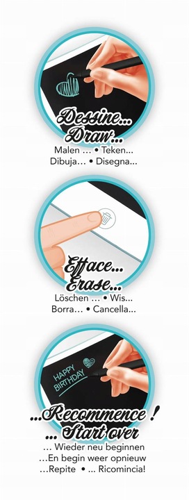 Tablet do rysowania i zabawy TD001; one size