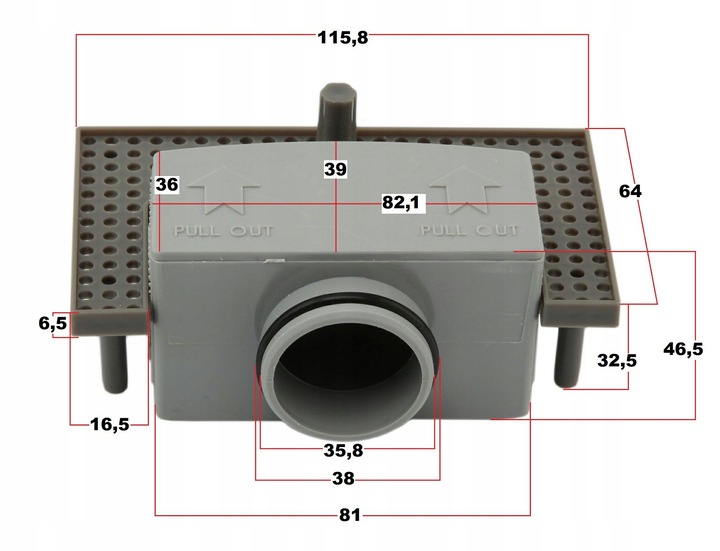 Syfon odpływu liniowego
