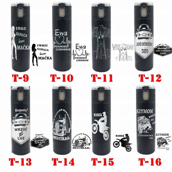 Prezent KUBEK TERMICZNY TERMOS na urodziny 18 40 50 60 TATY Chłopaka NIEGO