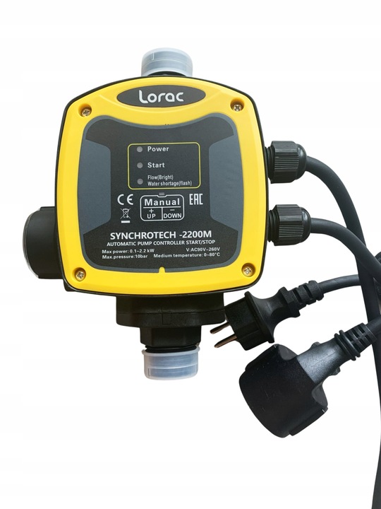 Inteligentny automatyczny sterownik pompy start/stop Lorac Synchrotech 2200