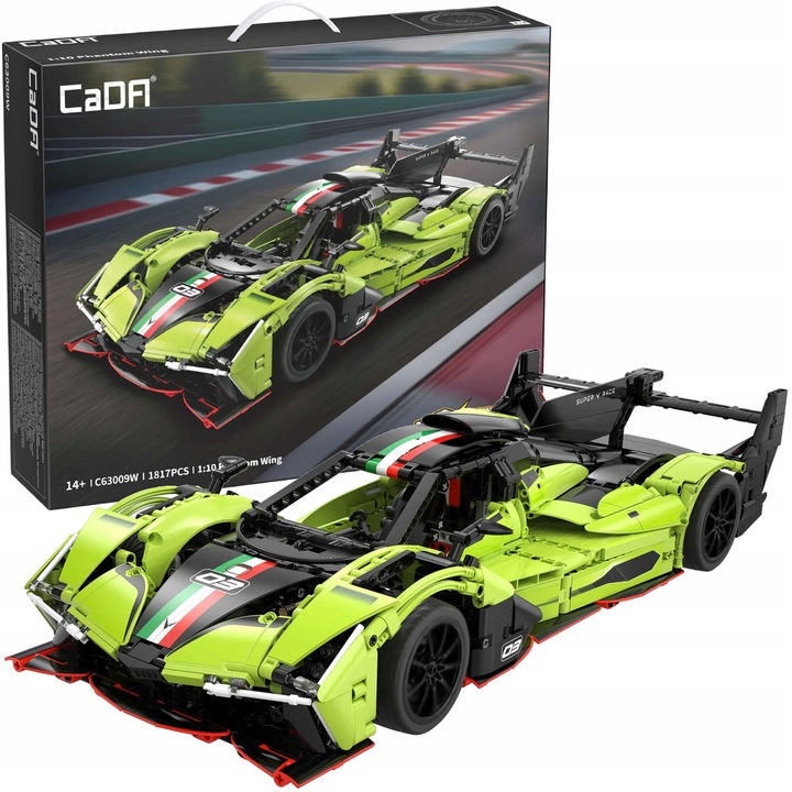 KLOCKI CADA TECHNIC AUTO WYŚCIGOWE PHANTOM WING POJAZD 1817 EL. DUŻE
