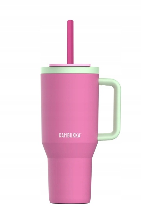 Kubek termiczny ze słomką Kambukka RIO 950 ml - Bubblegum Mint