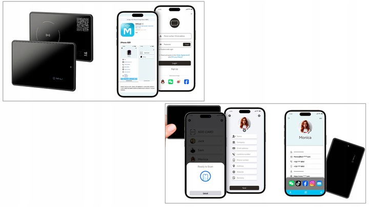 Lokalizator GPS MiCard Pro karta do portfela WIZYTÓWKA QR APPLE IOS