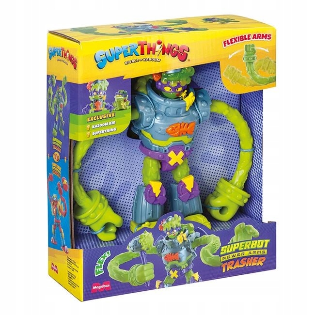 SUPER ZINGS THINGS SUPERTHINGS SUPERBOT TRASHER POWER ARMS TRASHER 25109