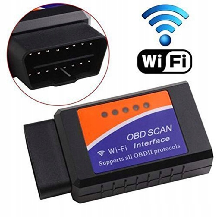 Interfejs diagnostyczny ELM327 WiFi OBD2 iPhone Android Adapter Windows