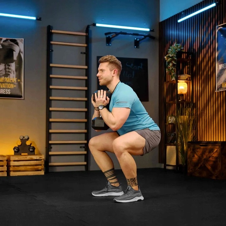 HANTLA HEX HANTEL ŻELIWNY DO ĆWICZEŃ GUMOWANY ŻELIWNY 10KG TREX SPORT