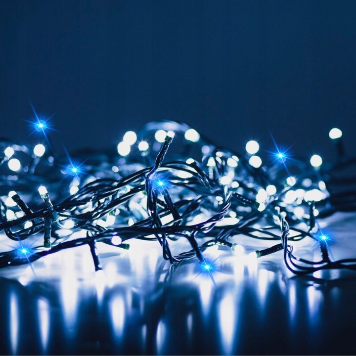 LAMPKI CHOINKOWE ZIMNE EFEKTEM FLASH ŚWIATEŁKA CHOINKĘ ŚWIĄTECZNE 1000 LED