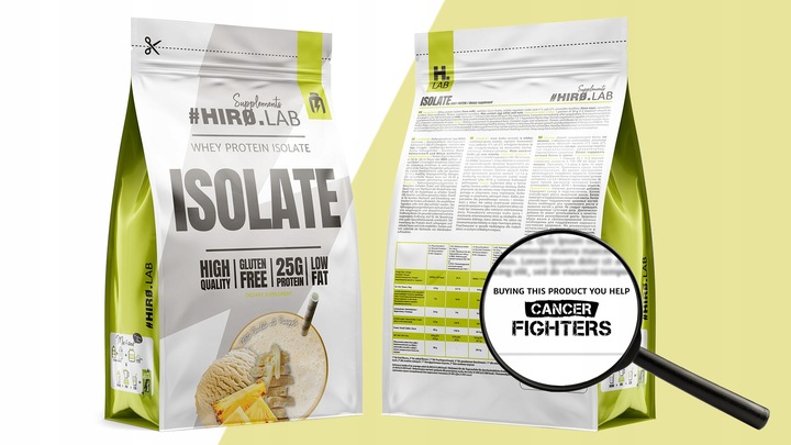 Izolat Białka BIAŁKO 700 g WPI ISO Whey Protein Isolate Ananas Hiro