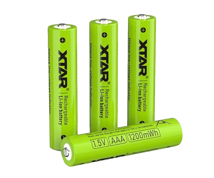 XTAR 10440-1.5V 1200mWh Li-ION AAA BOX4