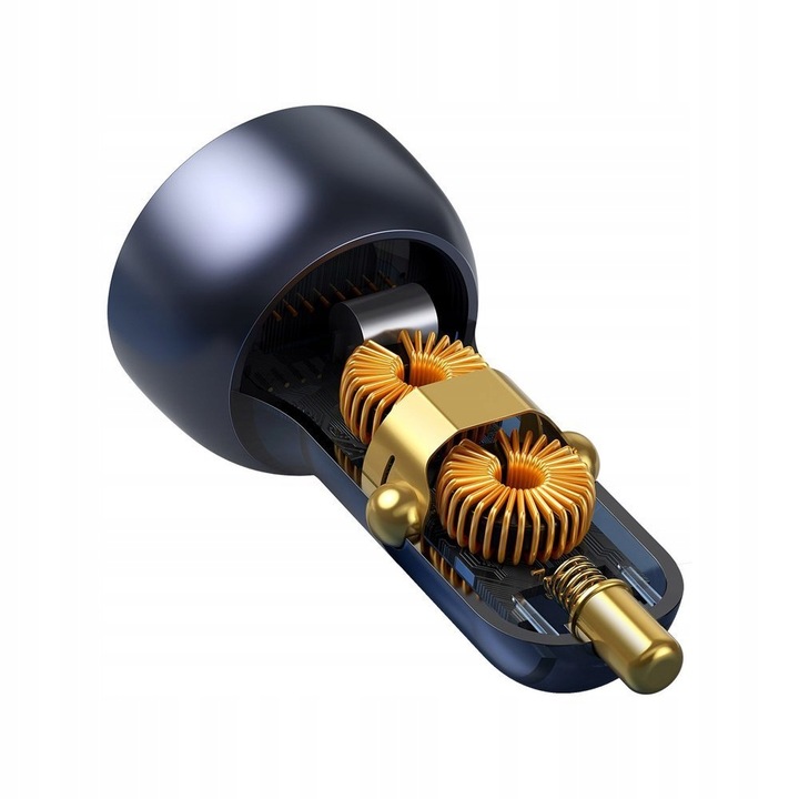 BASEUS ŁADOWARKA SAMOCHODOWA EKRAN LED SZYBKA MOCNA TYPE-C USB 65W QC 4 PD