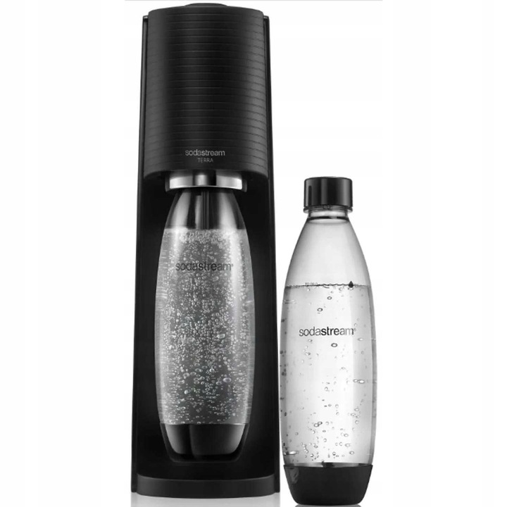Saturator SodaStream TERRA BLACK + 2 BUTELKI + PEPSI MAX