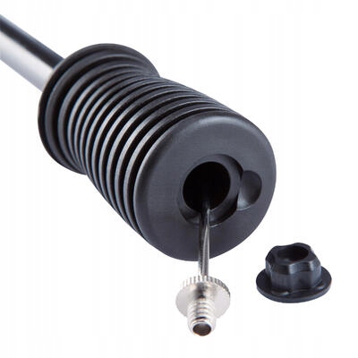 Pompka do sportów zespołowych Double action z manometrem i z wężykiem