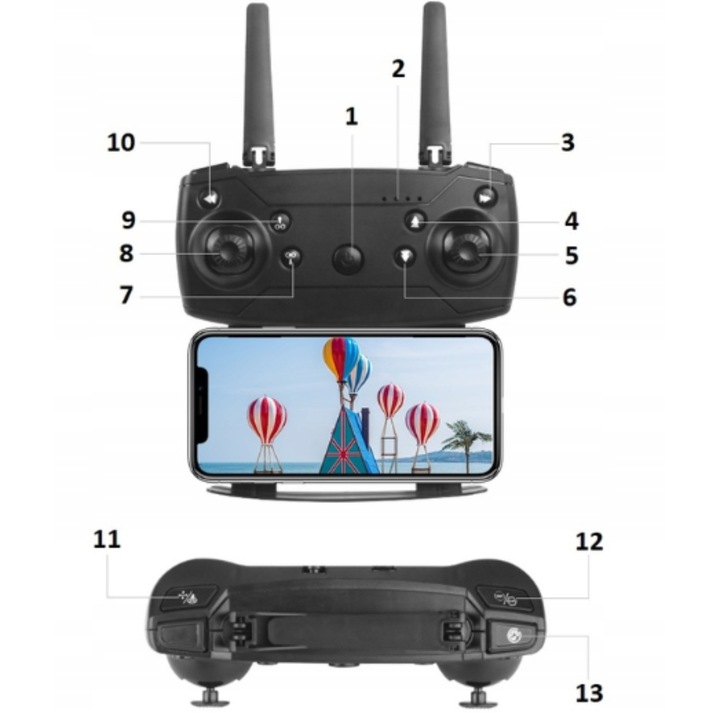 DRON 998 PRO Dual KAMERA 4K WIFI DLA POCZĄTKUJĄCYCH