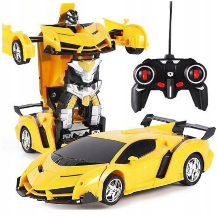 ROBOT TRANSFORMUJĄCY SIE W SAMOCHÓD LAMBO 2W1 AUTO NA PILOT RC DZIECI