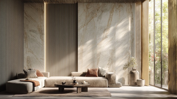 LAMELE NA PŁYCIE 51,5x275 CM ŚCIENNE PANELE AKUSTYCZNE DĄB NATURALNY WOTAN