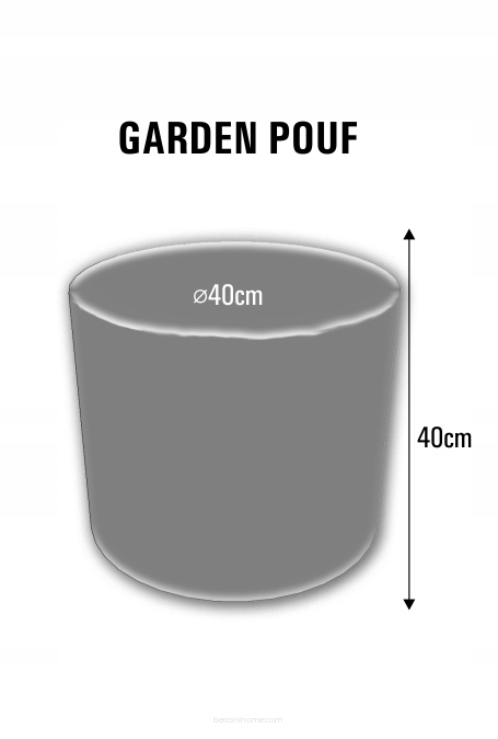 Pufa ogrodowa z Codury, wodoodporna do domu i ogrodu - wzór Kempas
