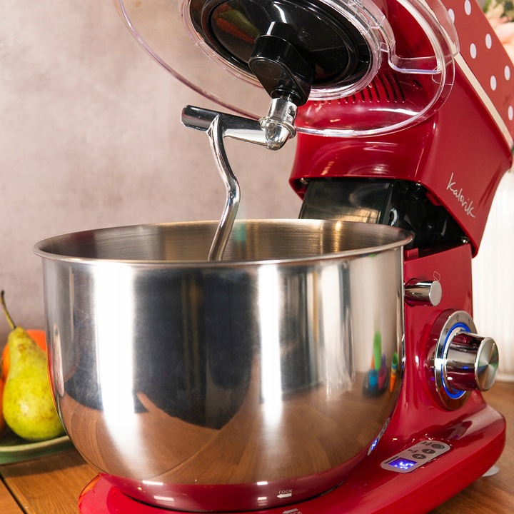 ROBOT PLANETARNY MIKSER KALORIK PODGRZEWANA MISA 5L 1400W-2500W RETRO LED