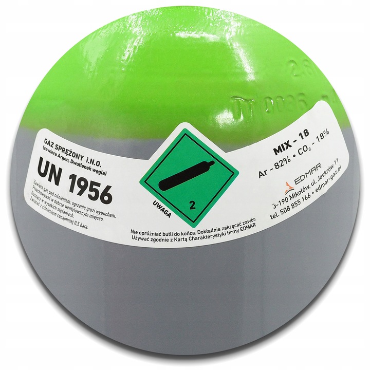 Butla MIX 8L 150 Bar pełna