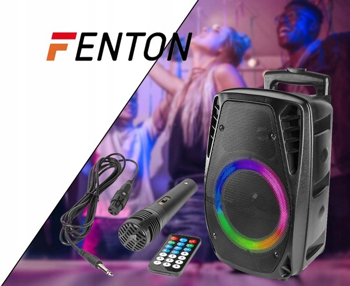 Głośnik BLUETOOTH karaoke 300W MIC PILOT BATERIA