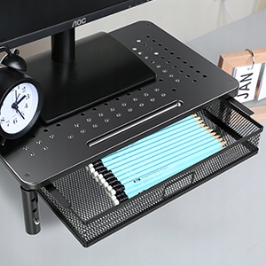 PODSTAWKA POD MONITOR LCD Z SZUFLADĄ LAPTOP REGULOWANA Z SZUFLADĄ