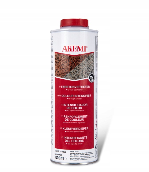 AKEMI IMPREGNAT POGŁĘBIACZ KOLORU DO KAMIENIA PŁOMIENIOWANEGO 1L