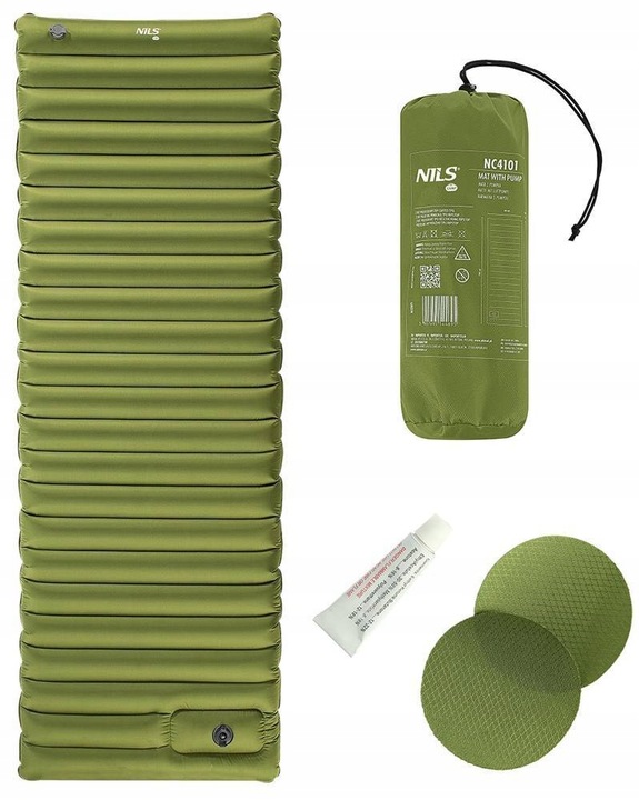 NC4101 ZIELONA MATA Z WBUDOWANĄ POMPKĄ NILS CAMP