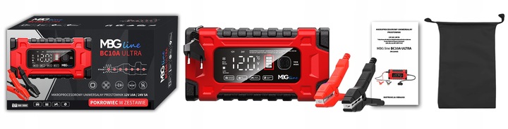 Mocny Inteligentny Prostownik Samochodowy Ładowarka Akumulatora 24V 12V 10A