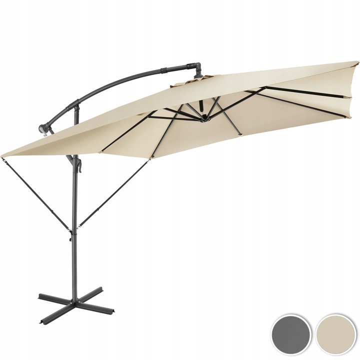 Parasol Apollon z korbą 2,5 x 2,5 m