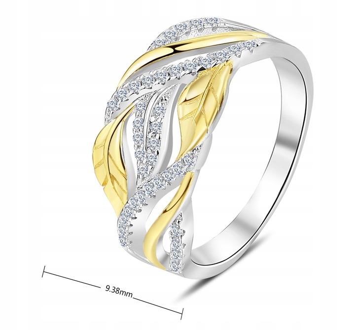 Srebrny Pierścionek RODOWANY SREBRO 925 PREZENT