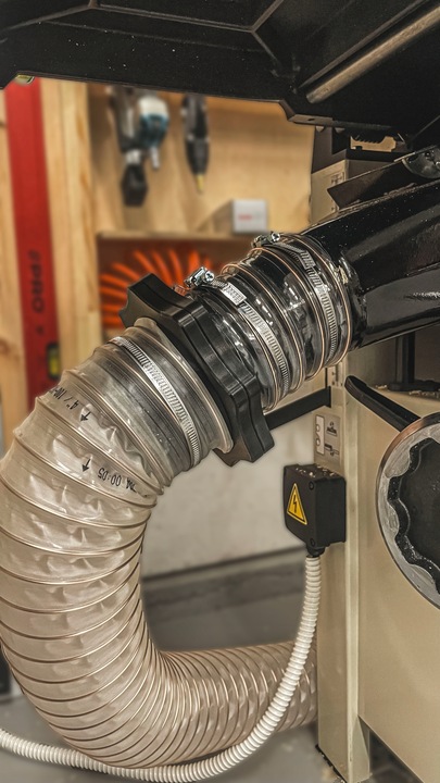 Szybkozłącze Magnetyczne SPIRO | Złącze Adapter Odciągu Trocin CNC | 100 mm