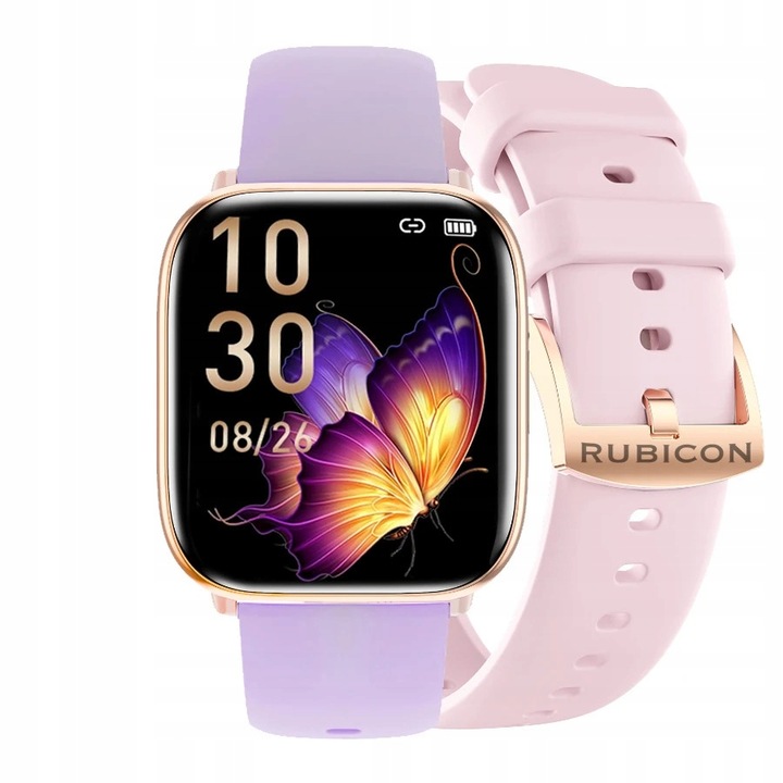 Zestaw damski SMARTWATCH Rubicon z bransoletką ROZMOWY SMS ALWAYS DISPLAY