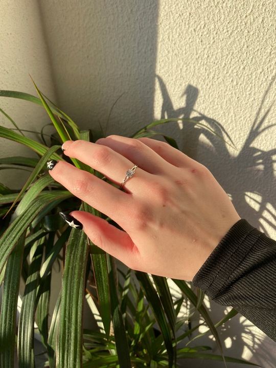 PIERŚCIONEK SREBRNY REGULOWANY NIESKOŃCZONOŚĆ SREBRO 925