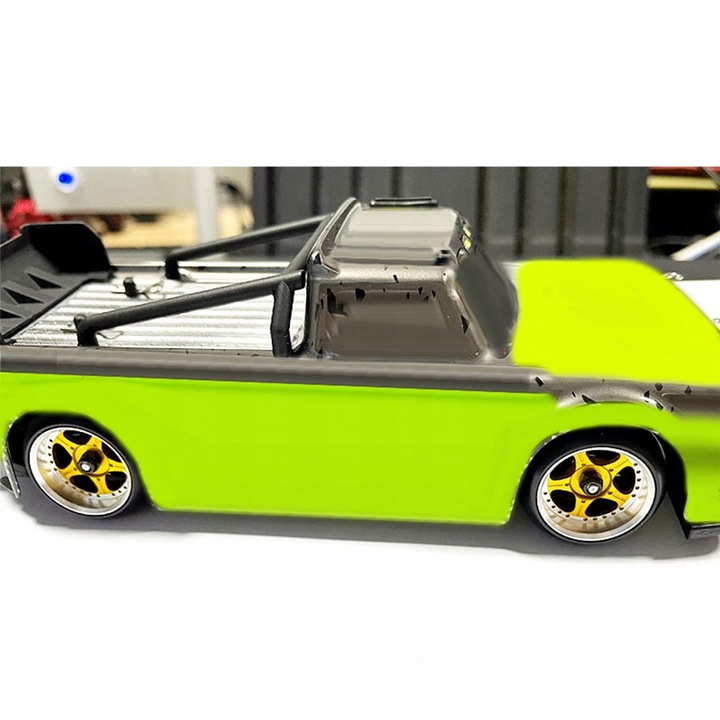 4 sztuki opon gumowych RC Twarde anodowane felgi kół do Wltoys K969 żółte