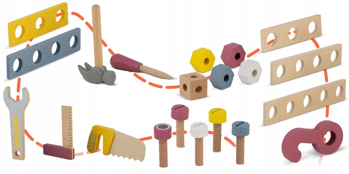 Drewniany chodzik pchacz RK-874 Ricokids