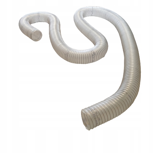 Wąż poliuretanowy do odciągu trocin pyłów fi 60 Antystatyczny trudnopalny