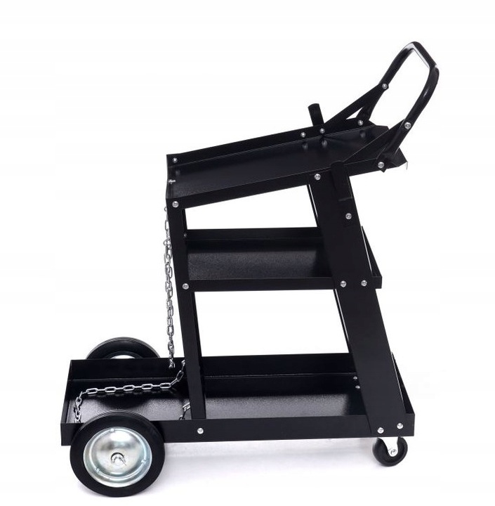 Wózek spawalniczy do spawarki butli MIG TIG z rączką wzmocniony 85 kg