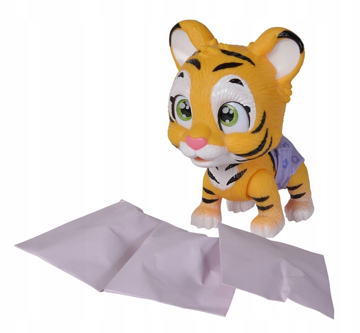 PAMPER PETZ TYGRYSEK Z PIELUSZKOWEGO GANGU FIGURKA PIJE SIKA + BUTELKA AKC.