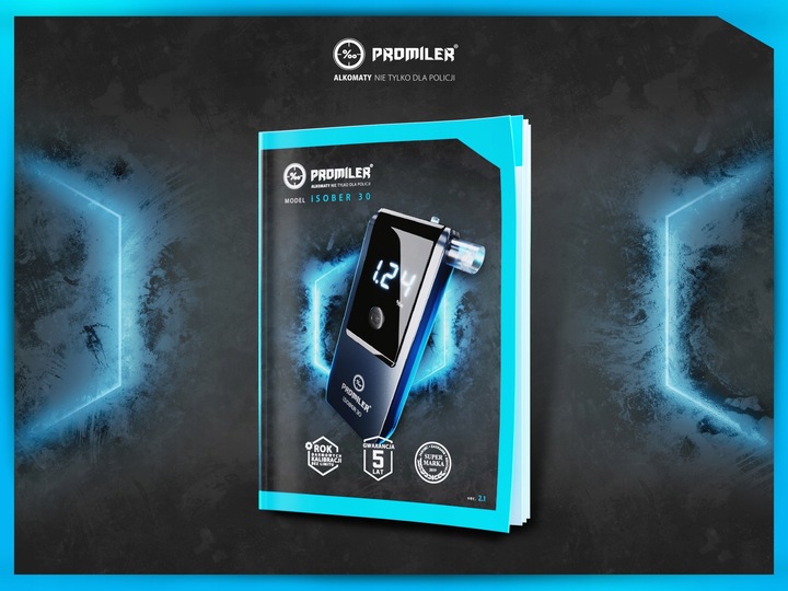 Alkomat PROMILER iSober 30 Kalibracja w dniu wysyłki + KAMIZELKA