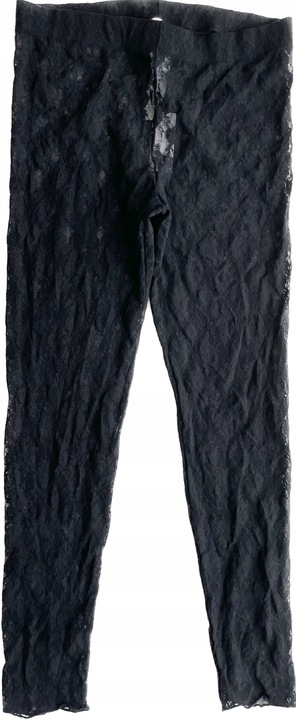 CALZEDONIA Legginsy L - 40 KORONKA CZARNE