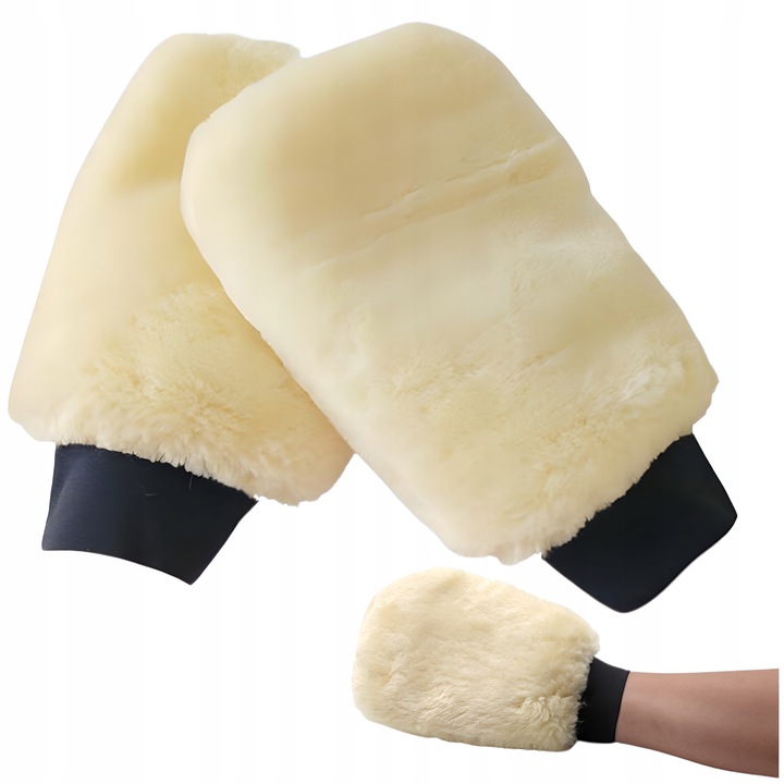 PROFESJONALNA RĘKAWICA WEŁNIANA DO MYCIA SAMOCHODU